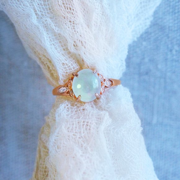 Emerald Green Jewelry - Sterling Silver Authentic Jade Emerald Green Ring